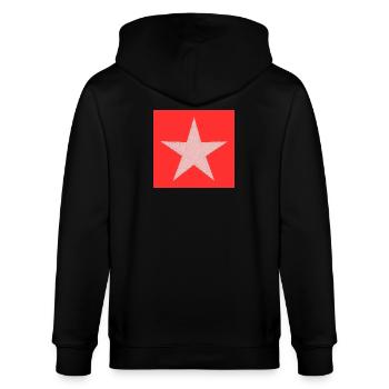 anniversary. Anniversary Decade. humor. funny - Stanley/Stella CULTIVATOR  Unisex Organic Hooded Jacket - black - Back - Anna (173cm)