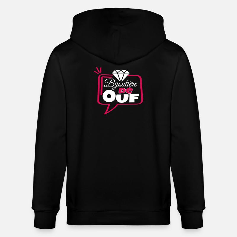 Bijoutière de Ouf - Veste à capuche bio CULTIVATOR Stanley/Stella Unisexe - noir