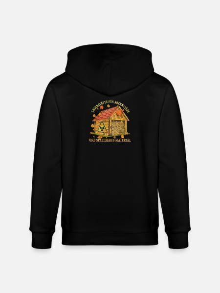 Autumn Fuel Storage Wooden House - Stanley/Stella CULTIVATOR  Unisex Organic Hooded Jacket - black