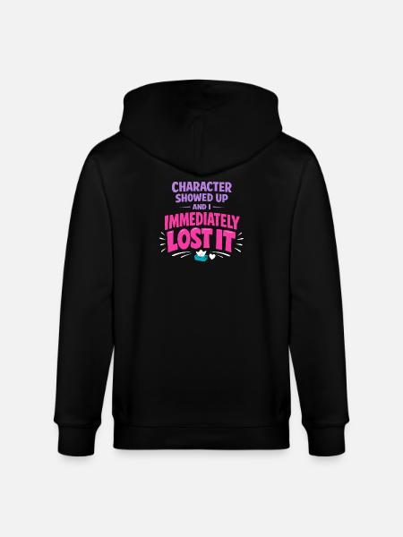 Anime Fangirl Screams Anime Reaction - Stanley/Stella CULTIVATOR  Unisex Organic Hooded Jacket - black