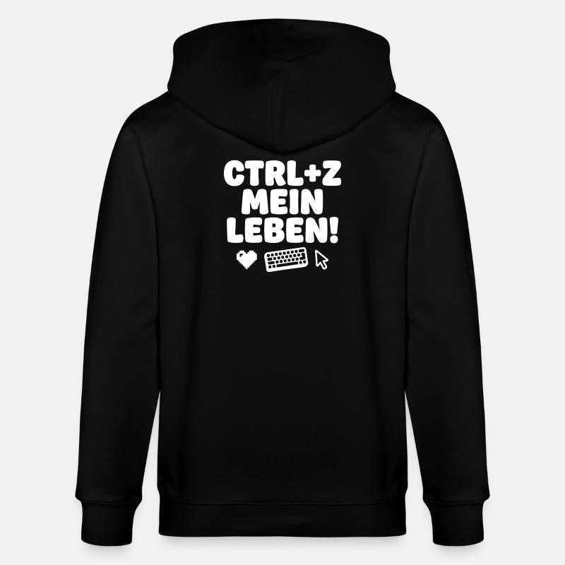 Ctrl Z Mein Leben Tech-Humor - Stanley/Stella Unisex Bio-Kapuzenjacke CULTIVATOR  - Schwarz