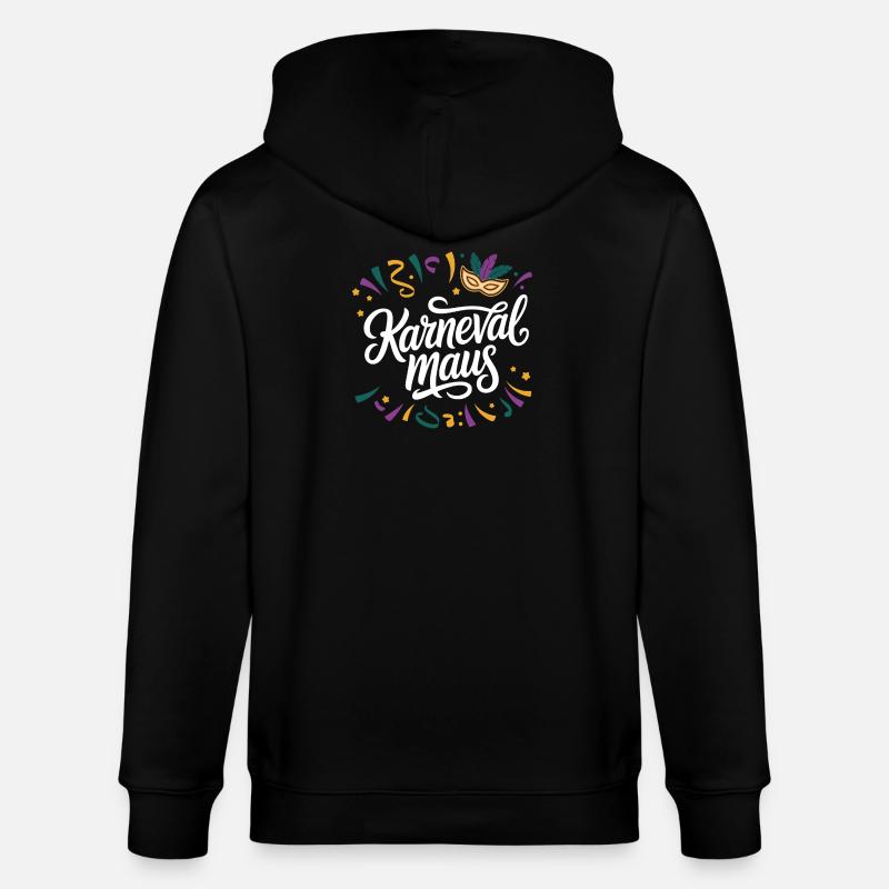 Karnevalmaus - Stanley/Stella Unisex Bio-Kapuzenjacke CULTIVATOR  - Schwarz