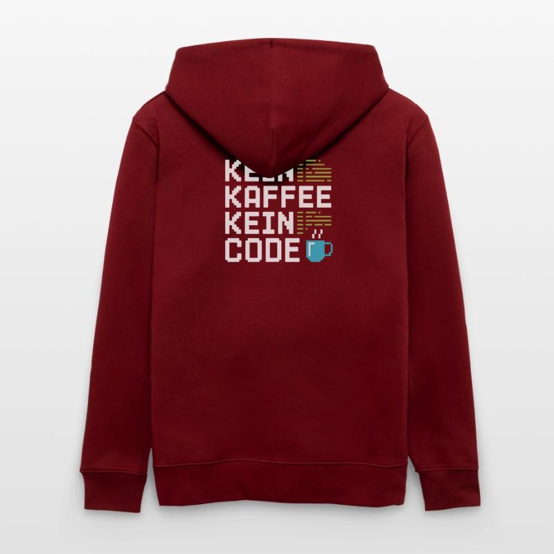 No Coffee No Code Programmeur Informaticien Veste à capuche bio CULTIVATOR Stanley/Stella Unisexe