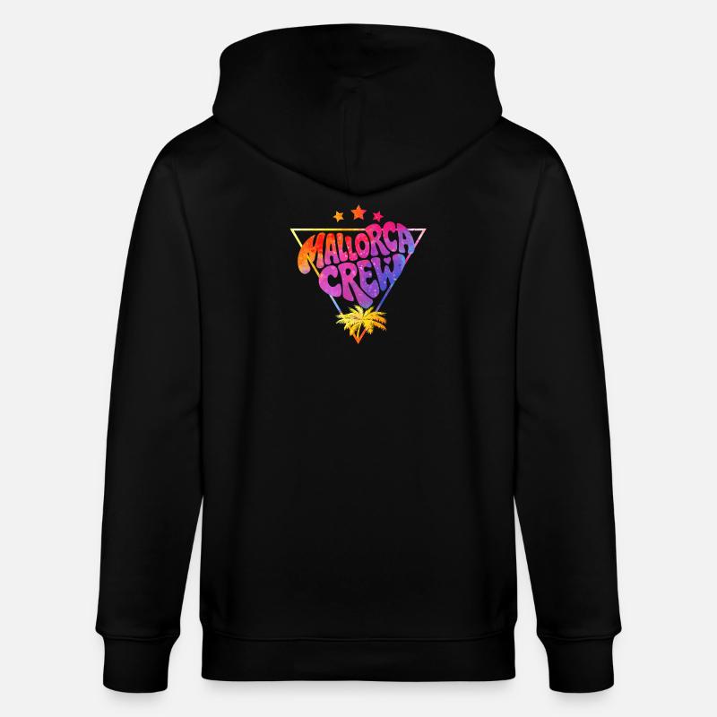 Mallorca Crew Neon Gradient - Stanley/Stella Unisex Bio-Kapuzenjacke CULTIVATOR  - Schwarz