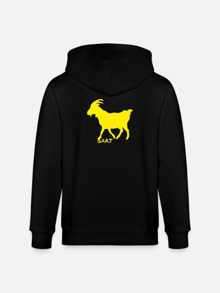 Ziege GOAT gelb - Stanley/Stella Unisex Bio-Kapuzenjacke CULTIVATOR - Schwarz