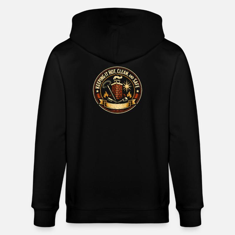 Chaud, propre, sûr | Ramoneur - Veste à capuche bio CULTIVATOR Stanley/Stella Unisexe - noir