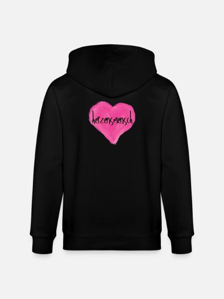 Herzensmensch - Stanley/Stella Unisex Bio-Kapuzenjacke CULTIVATOR  - Schwarz