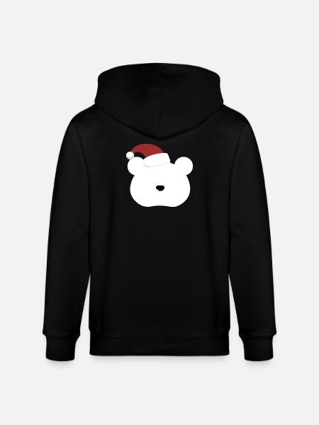 Polar Bear- Christmas edition - Stanley/Stella Unisex Bio-Kapuzenjacke CULTIVATOR - Schwarz
