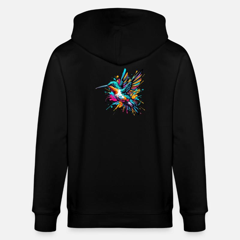 Colibri - Veste à capuche bio CULTIVATOR Stanley/Stella Unisexe - noir
