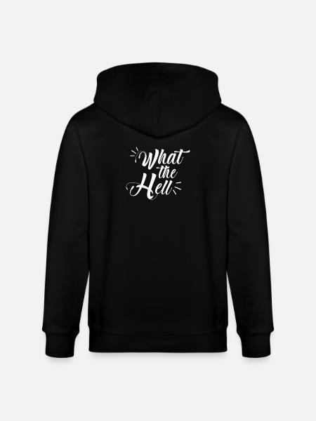 what the hell - Stanley/Stella Unisex Bio-Kapuzenjacke CULTIVATOR - Schwarz