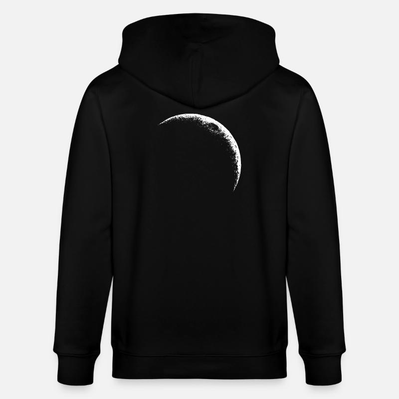 Croissant de Lune, Lune Céleste - Veste à capuche bio CULTIVATOR Stanley/Stella Unisexe - noir