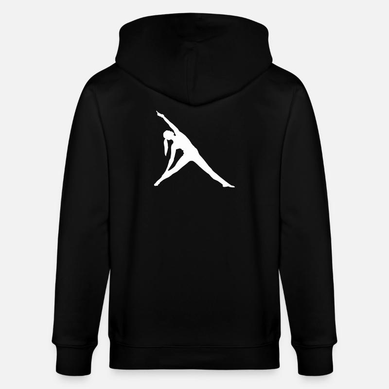 Stretch-Silhouette Tänzerin - Stanley/Stella Unisex Bio-Kapuzenjacke CULTIVATOR  - Schwarz