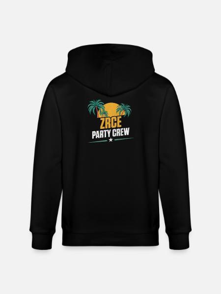 Zrce Party Party Crew - Stanley/Stella CULTIVATOR Unisex Organic Hooded Jacket - black