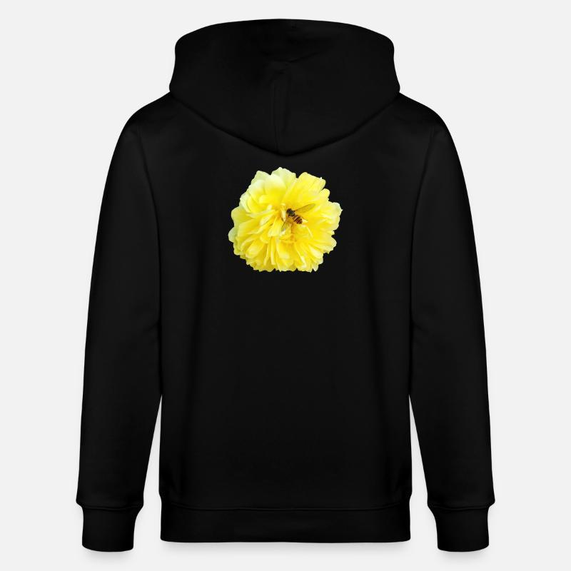 Yellow_Rose_-_Bee_Nature_Photography - Veste à capuche bio CULTIVATOR Stanley/Stella Unisexe - noir