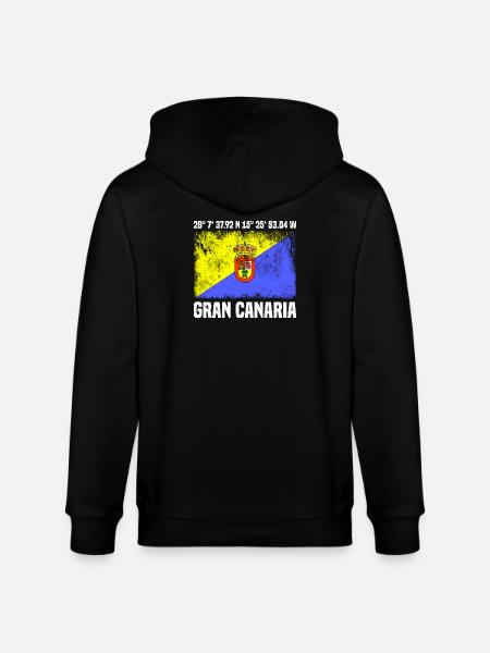 Inseltrip Gran Canaria - Stanley/Stella Unisex Bio-Kapuzenjacke CULTIVATOR - Schwarz