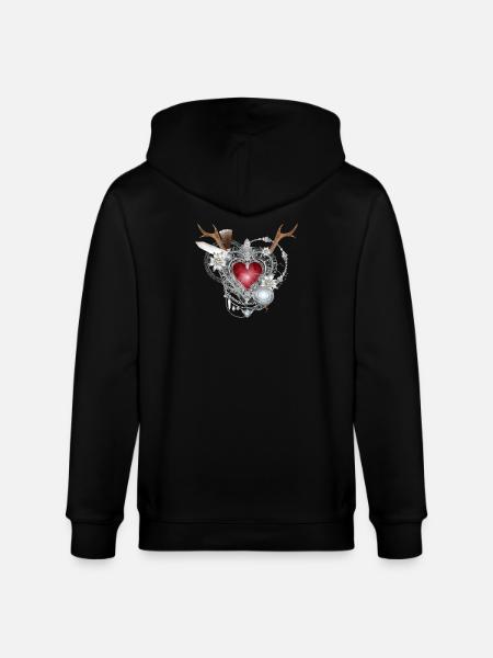 Extravagant Bavarian costume jewellery - Stanley/Stella CULTIVATOR  Unisex Organic Hooded Jacket - black
