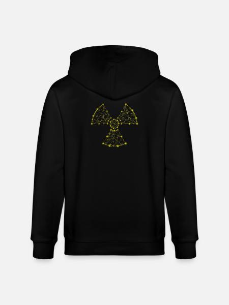Danger symbol radiation Manip radio Radiology - Stanley/Stella CULTIVATOR Unisex Organic Hooded Jacket - black