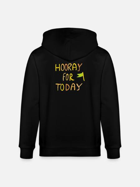 Hooray for Today - Stanley/Stella CULTIVATOR  Unisex Organic Hooded Jacket - black