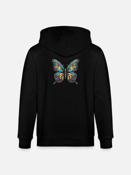 Papillon - Veste à capuche bio CULTIVATOR Stanley/Stella Unisexe - noir
