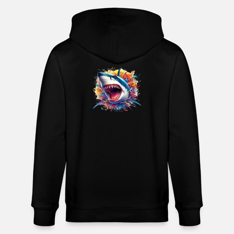 Hai - Stanley/Stella Unisex Bio-Kapuzenjacke CULTIVATOR  - Schwarz