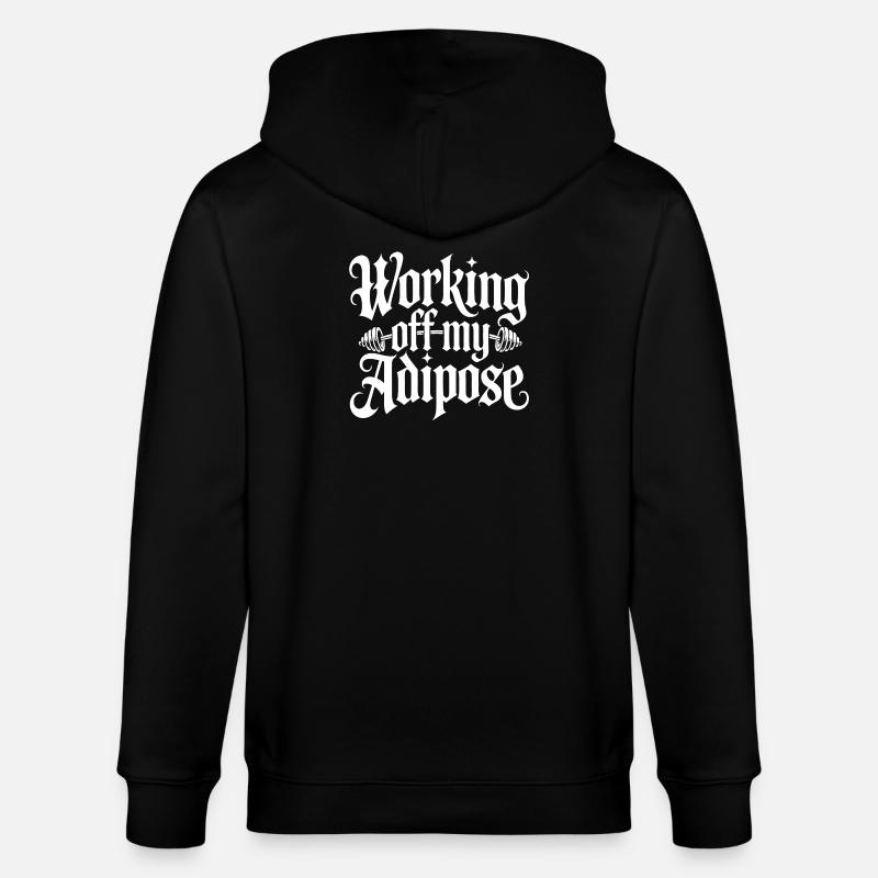 Motivierendes Workout Design - Stanley/Stella Unisex Bio-Kapuzenjacke CULTIVATOR  - Schwarz
