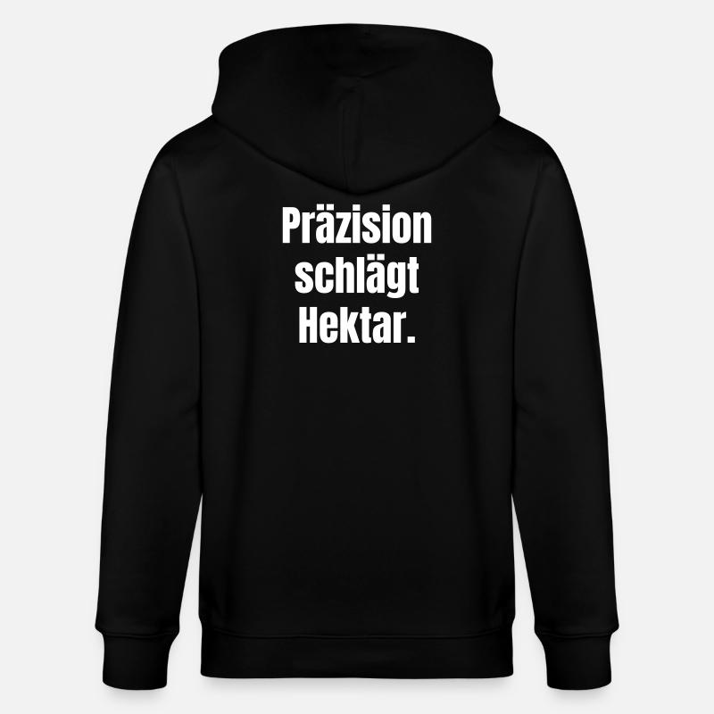La précision bat les hectares - Veste à capuche bio CULTIVATOR Stanley/Stella Unisexe - noir