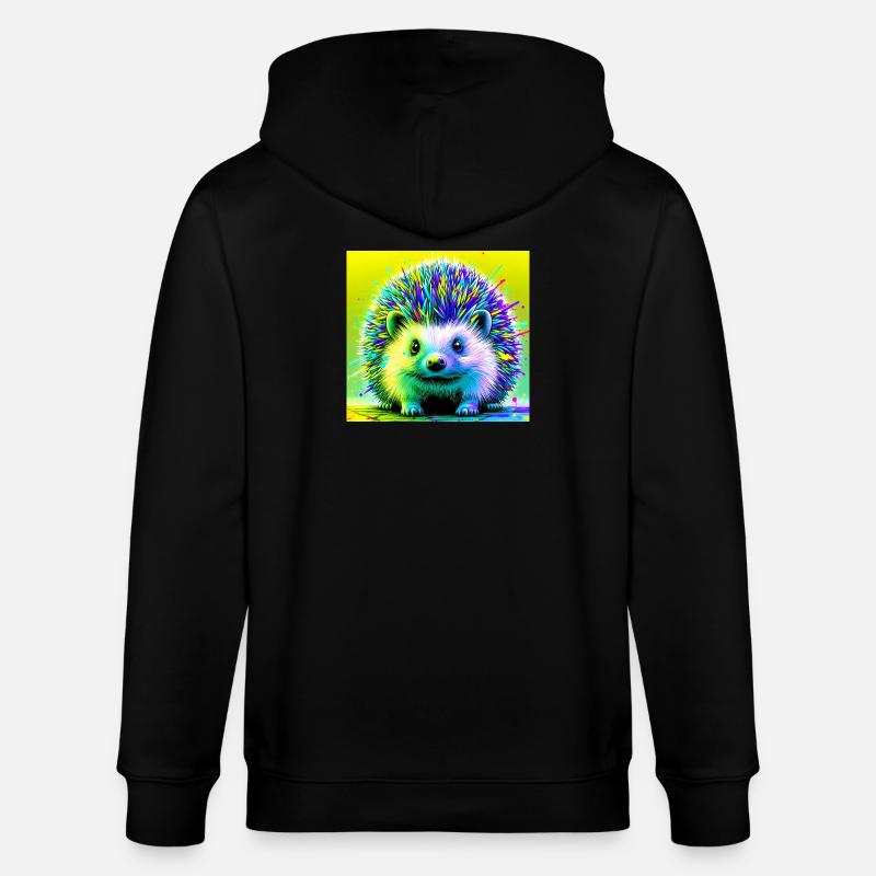 hérisson - Veste à capuche bio CULTIVATOR Stanley/Stella Unisexe - noir