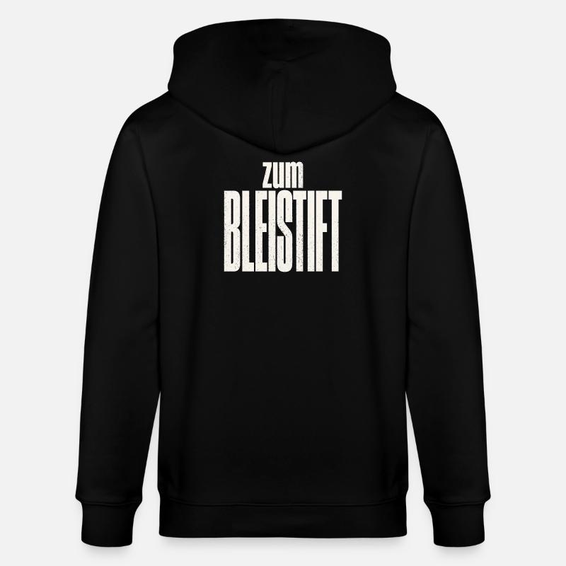 Zum Bleistift - Stanley/Stella Unisex Bio-Kapuzenjacke CULTIVATOR - Schwarz