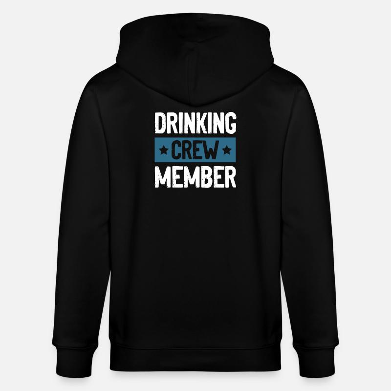 Drinking Crew - Stanley/Stella Unisex Bio-Kapuzenjacke CULTIVATOR  - Schwarz