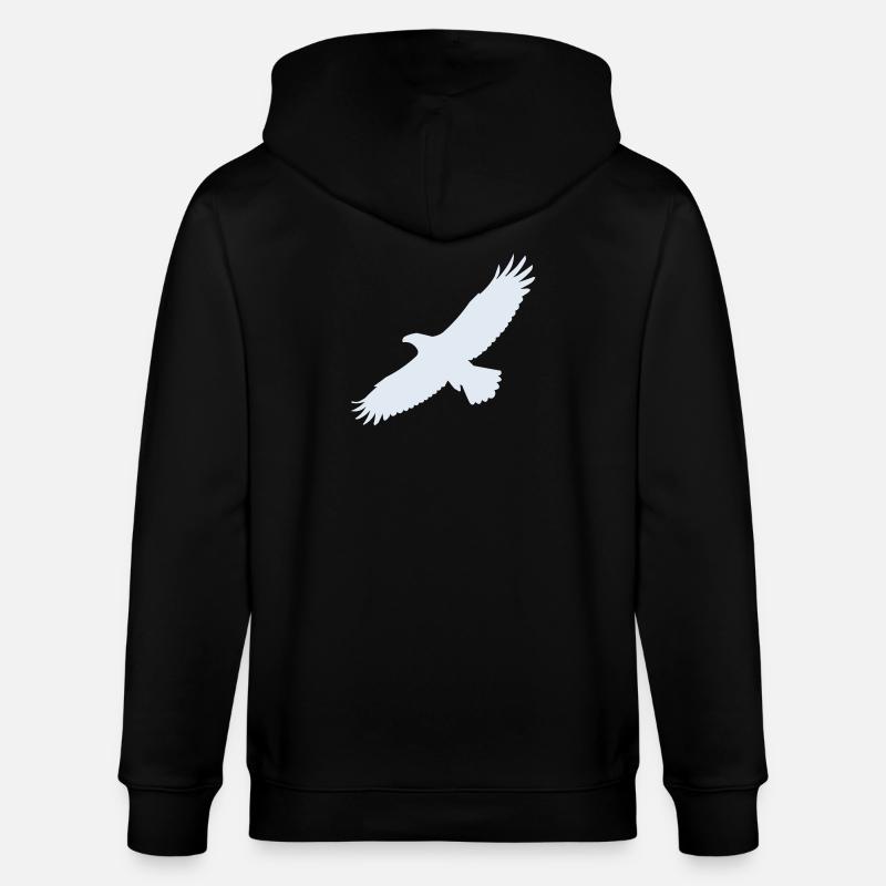 Eagle - Stanley/Stella CULTIVATOR  Unisex Organic Hooded Jacket - black