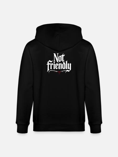 Introverti Pas Amical Solitaire Antisocial - Veste à capuche bio CULTIVATOR Stanley/Stella Unisexe - noir