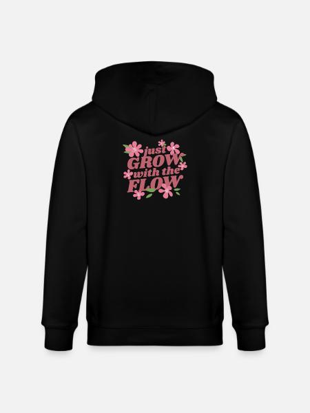 Grow Flow Women - Stanley/Stella CULTIVATOR  Unisex Organic Hooded Jacket - black