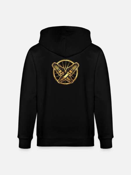 Tennplugg - tennplugger - bilmekaniker skrutrekker - Stanley/Stella CULTIVATOR økologisk unisex hettejakke - svart