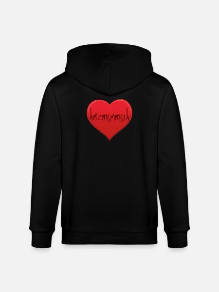 Herzensmensch - Stanley/Stella Unisex Bio-Kapuzenjacke CULTIVATOR  - Schwarz