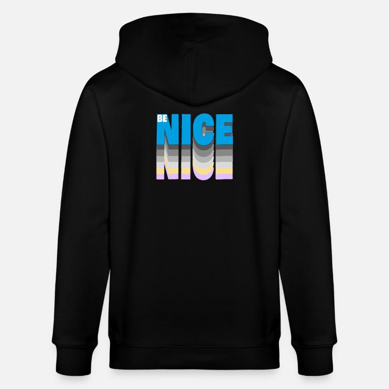 Be nice - Stanley/Stella Unisex Bio-Kapuzenjacke CULTIVATOR  - Schwarz