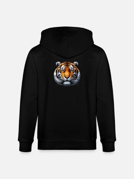 Tigre - Veste à capuche bio CULTIVATOR Stanley/Stella Unisexe - noir