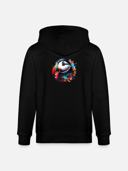Macareux - Veste à capuche bio CULTIVATOR Stanley/Stella Unisexe - noir