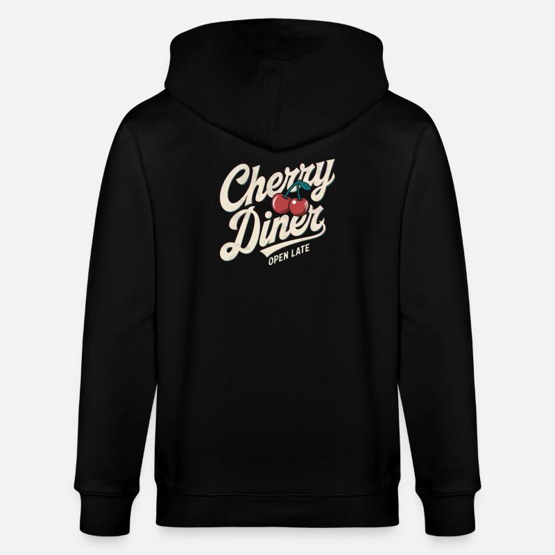 Retro Diner - Stanley/Stella Unisex Bio-Kapuzenjacke CULTIVATOR  - Schwarz