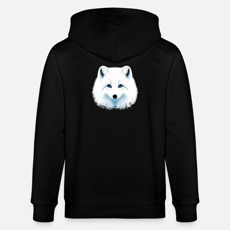 Polarfuchs - Stanley/Stella Unisex Bio-Kapuzenjacke CULTIVATOR  - Schwarz