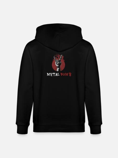 Metal Bomb Heavy Festival - Stanley/Stella CULTIVATOR Unisex Organic Hooded Jacket - black