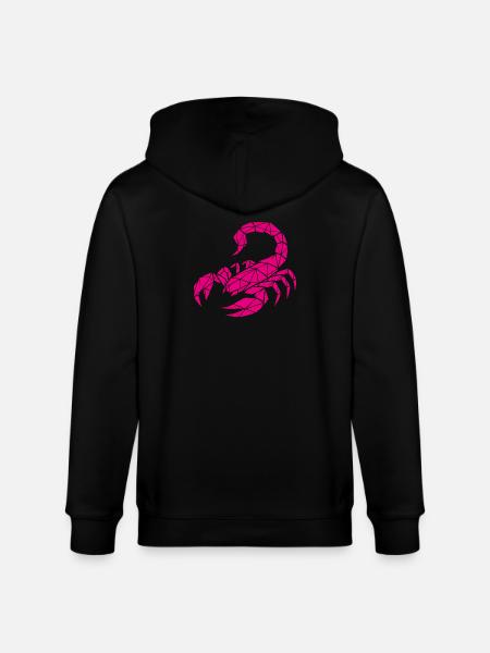 Scorpio – Power & Mystery - Stanley/Stella CULTIVATOR  Unisex Organic Hooded Jacket - black