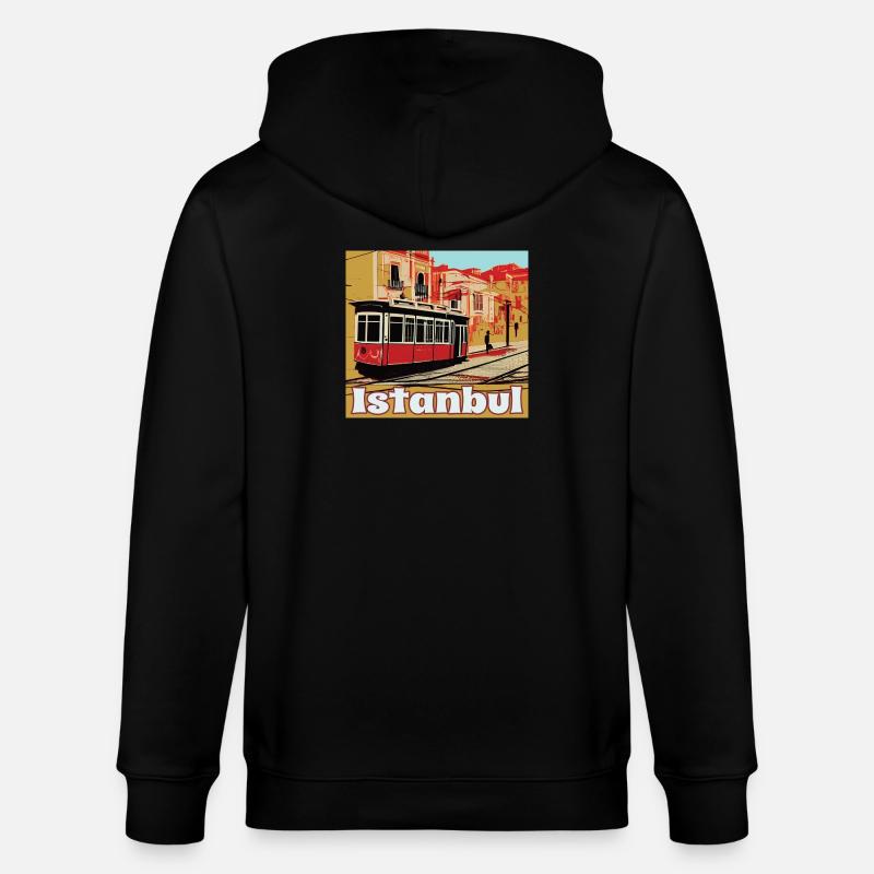 Istanbul - Veste à capuche bio CULTIVATOR Stanley/Stella Unisexe - noir