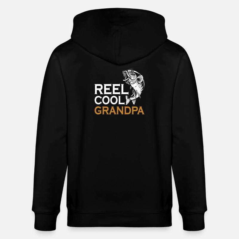 Moulinet de pêche Grandpa Conquer Cool - Veste à capuche bio CULTIVATOR Stanley/Stella Unisexe - noir