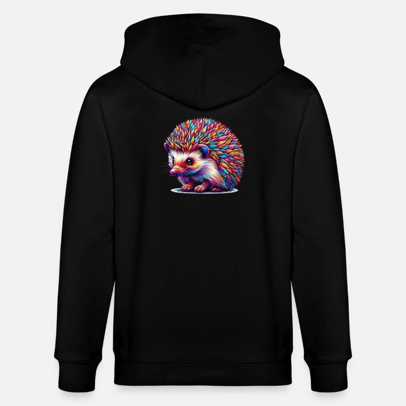 Hérisson - Veste à capuche bio CULTIVATOR Stanley/Stella Unisexe - noir