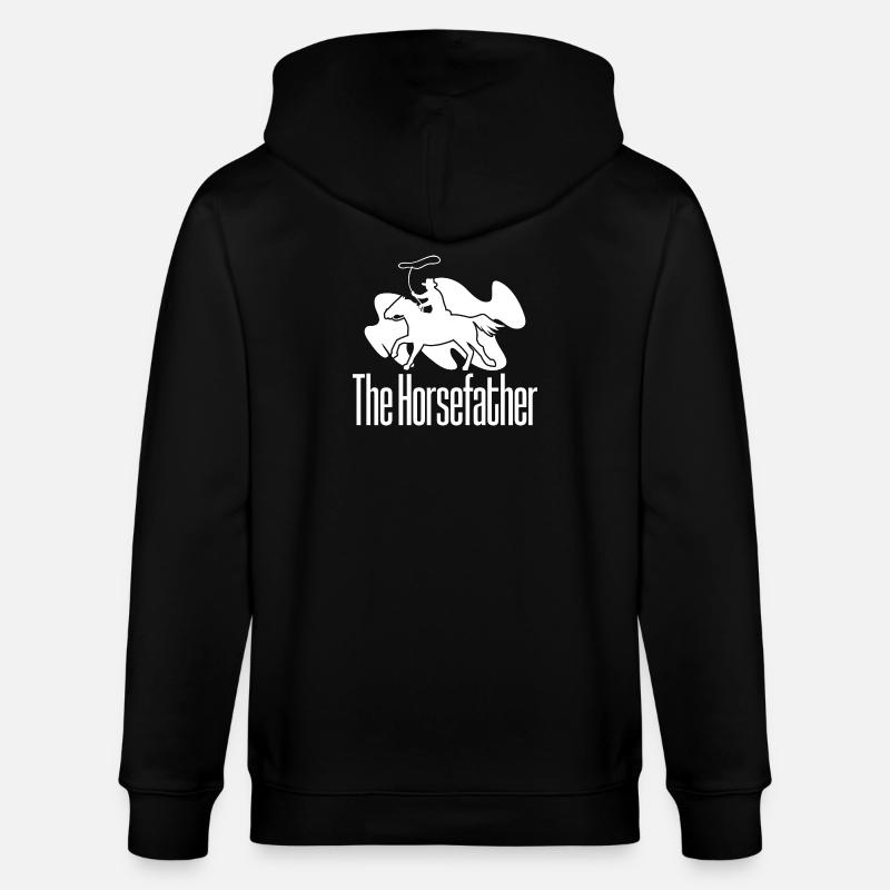 Rodéo Équitation Le Cavalier Cowboy - Veste à capuche bio CULTIVATOR Stanley/Stella Unisexe - noir