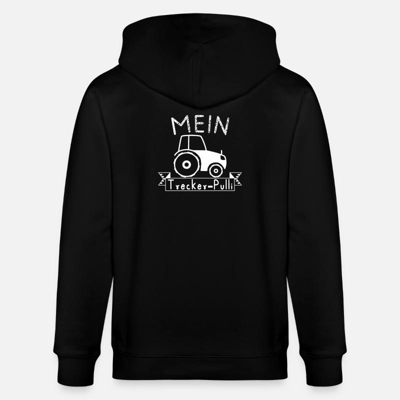 Mein Treckerpulli Traktor - Stanley/Stella Unisex Bio-Kapuzenjacke CULTIVATOR  - Schwarz