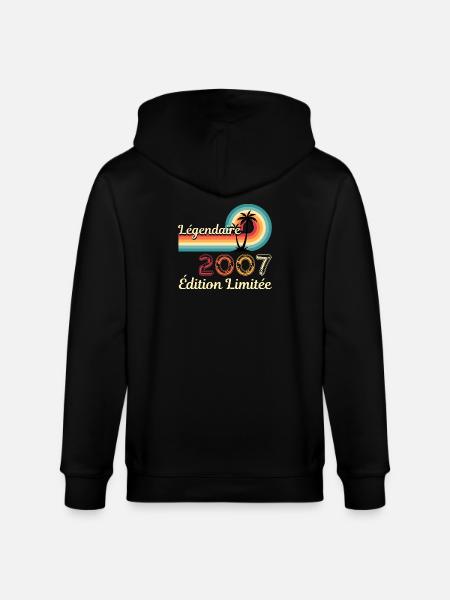 Legendary 2007, Limited Edition - Stanley/Stella Unisex Bio-Kapuzenjacke CULTIVATOR - Schwarz