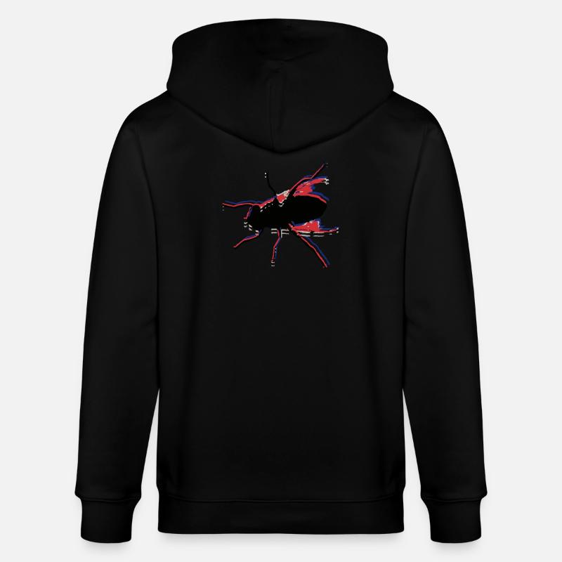 Fliege fischen No. 5 - Stanley/Stella Unisex Bio-Kapuzenjacke CULTIVATOR  - Schwarz