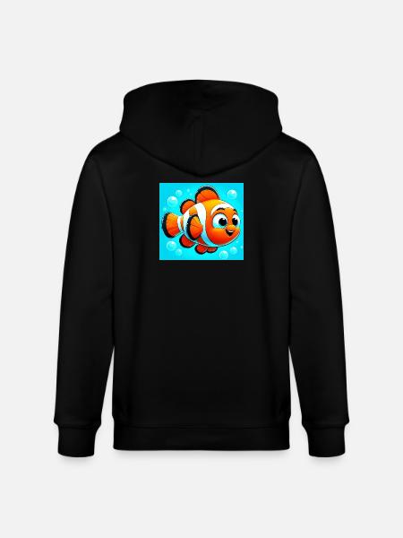 Clownfisch - Stanley/Stella Unisex Bio-Kapuzenjacke CULTIVATOR - Schwarz