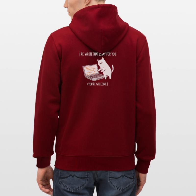 Code cat explains tasks Stanley/Stella CULTIVATOR  Unisex Organic Hooded Jacket
